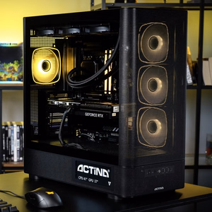 Actina 5901443440246 PC AMD Ryzen™ 9 9900X3D 32 GB DDR5-SDRAM 1 TB SSD NVIDIA GeForce RTX 5070 Ti Windows 11 Home „Midi Tower“ Juoda