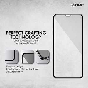 Grūdintas Stiklas X-ONE 3D - Samsung Galaxy NOTE 20 ULTRA (kraštų klijavimas + skylė) juodas