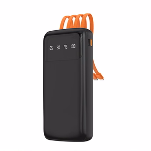 Dudao K6Pro universal powerbank 10000mAh with USB cable, USB Type C, Lightning black (K6Pro-black)