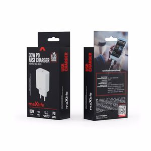 Maxlife MXTC-10-30C PD QC įkroviklis 1x USB-C 30W baltas