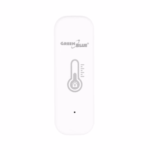 GreenBlue WiFi Temperature and Humidity Sensor, Android/iOS/Alexa/Google Home, 3.0V DC, LR03x2, GB737