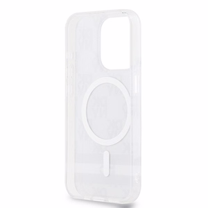 DKNY IML languotas mono raštas ir spausdintos juostos magnetinis dėklas iPhone 13 Pro / 13 - juodas