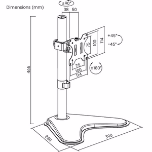 Single-Monitor 13"-32" Desk Mount