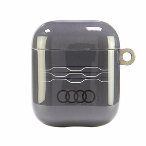 Audi IML geometrinis raštas dėklas AirPods 1 / 2 - pilkas
