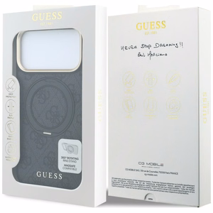 Guess Ring Stand 360 4G Classic Logo MagSafe Case for iPhone 17 Pro / 18 Pro - Black