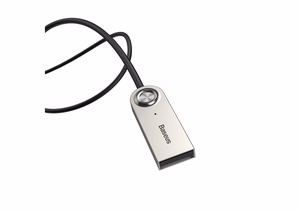 AUX Bluetooth laisvų rankų imtuvas Baseus BA01 juodas CABA01-01