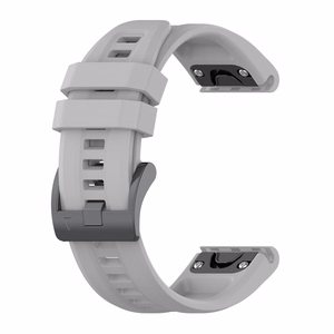 Silikoninis dirželis GARMIN FENIX 3 / 3HR / 5X / 6X / 6X Pro / 7X / 7X Pro pilkas (12)