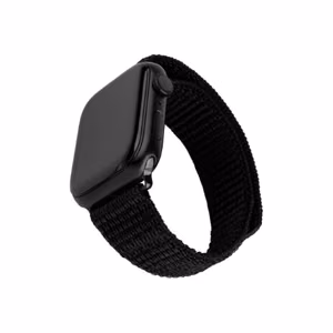 FIXED Sporty FIXNST2-436-BK – nailoninis laikrodžio dirželis, 38/40/41 mm, Apple Watch, 160–210 mm, juodas