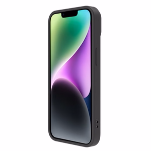 Nillkin CamShield Magnetic magnetinis silikoninis MagSafe dėklas su kameros apsauga, skirtas iPhone 14 Plus – juodas