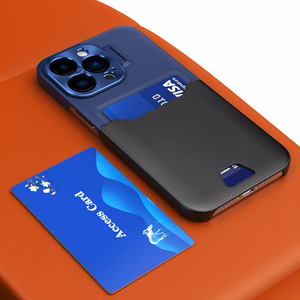 Leather Stand Case for Samsung Galaxy S23 cover card wallet with stand blue