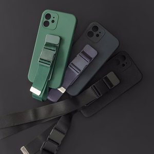 Dėklas telefonui gelinis su grandininė kilpa, Samsung Galaxy S20+ raudonas