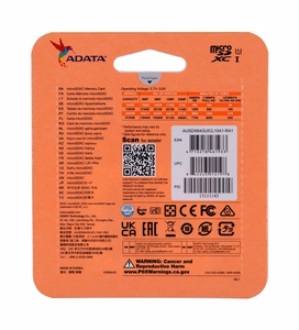 ADATA 64GB, microSDHC, Class 10 UHS-I Klasės 10