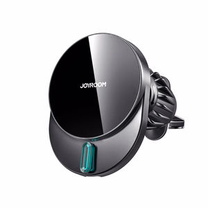 Belaidis automobilinis įkroviklis-laikiklis Joyroom (JR-ZS409) Magnetic (MagSafe 15W) tvirtinamas ant ventiliacijos grotelių juodas
