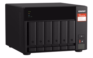 QNAP TVS-675 NAS Tower ZhaoXin KaiXian KX-6000 KX-U6580 8 GB DDR4 0 TB QuTS hero черный