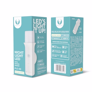 Spintos LED šviestuvas FLC-03 PIR 3xAAA Forever Light