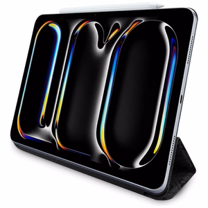 Guess GUFC13PM24PS4SGK iPad Pro 13" 2024 juodas/juodas Magnetinis 4G Didelis Logotipas