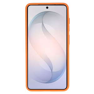 Liavec Soft Dėklas Metal Frame for Samsung Galaxy S26 Plus oranžinis