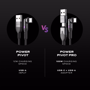 STATIK PowerPivot Pro нейлоновый плетеный кабель, USB-C – USB-C, 1 м, черный