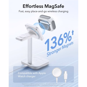 ESR Orbit HaloLock MagSafe dėklas AirPods Pro 3 baltas