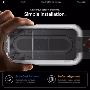 Комплект из 2 закаленных стекол с защитой конфиденциальности Spigen Glas.tR EZ Fit Pro HD для Google Pixel 10 / 11