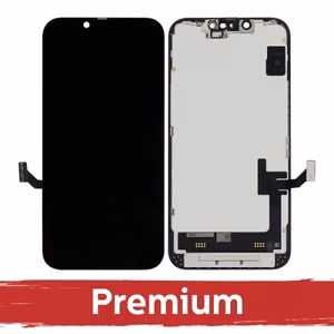 LCD ekranas iPhone 16e juodas Hard OLED Premium Removable IC