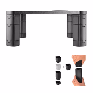 Ergo Office ER-415 reguliuojama monitoriaus stovo lentyna su belaidžiu Qi įkrovikliu, 17–32″, iki 20 kg