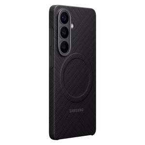 Samsung Carbon Magnet dėklas, skirtas Samsung Galaxy S26+, suderinamas su MagSafe, juodas