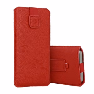 WONDER Deko Pouch Case (Size M) for Iphone 5/Nokia 215 4G/225/5310 2020 red