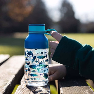 Quokka Ice Kids with Strap Ecozen gertuvė, 430 ml, Sea Animals