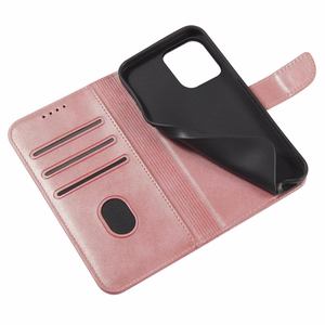 Magnetinis dėklas su atverčiamu dangteliu Samsung Galaxy S24 FE - rožinis