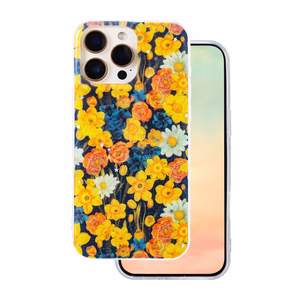 Glow Glam dėklas telefonui iPhone 16 Pro Max 6,9" oranžinis