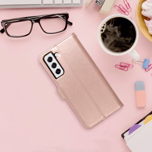 Чехол-книжка MEZZO для SAMSUNG A13 5G / A04S дерево розовое золото