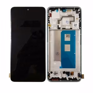 LCD Display Compatible With Xiaomi Poco F5 Pro 5G with Frame / Black / HQ