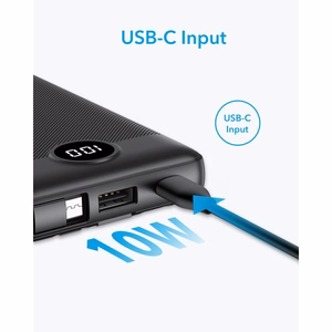 Išorinė baterija POWER BANK VEGER C10 10000mAh (USB,USB-A,Type-C,MicroUSB,lightning) juoda