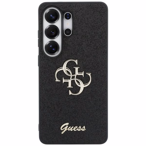 Guess Fixed Glitter Big 4G Metal Logo чехол для Samsung Galaxy S26 Ultra чёрный