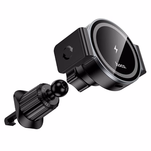 Automobilinis laikiklis-įkroviklis Hoco HW35 MagSafe 15W (air vent) juodas