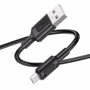 Borofone Kabelis BX111 Feliz - USB į Micro USB - 2,4A 1 metras juodas
