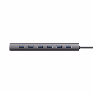 Trust Halyx - A tipo 5000 Mbit/s 7 prievadų USB 3.2 Gen1 šakotuvas (sidabrinis)