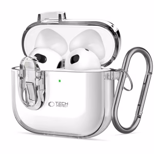 Tech-Protect Slim Hook dėklas AirPods 4 (m) - skaidrus