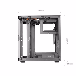 Mars Gaming MC-CUBE kompiuterio korpusas „Mini Tower“ Juoda