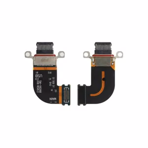 Charging Port Compatible With Samsung X520 (X526) / X620 (X626) (Tab S10 FE / S10 FE+) with Flex Silver OEM