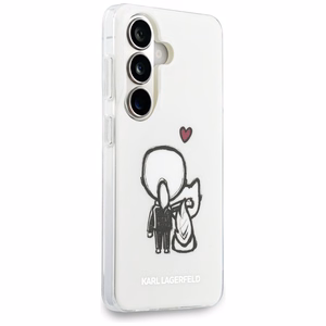 Karl Lagerfeld IML Karl&Choupette MagSafe Case for Samsung Galaxy S26 - Transparent