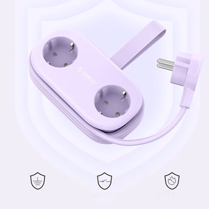 Orico AP3 65W GaN 6in1 удлинитель 2x AC + 2x USB-A + 2x USB-C - фиолетовый