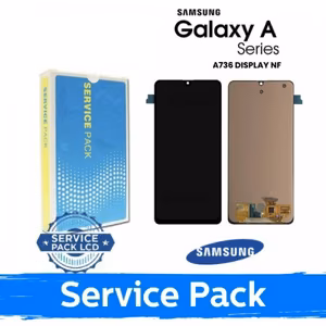 LCD Display Compatible With Samsung A736 A73 5G Black (Service Pack) (NF version)