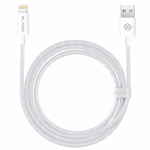 Blavec Кабель Candy плетёный - USB to Lightning - 2,4A 3 метра Apple CarPlay (CCA-UL24W30) белый