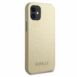 Guess GUHCP12SIGLGO iPhone 12 mini 5.4" gold/gold hardcase Iridescent