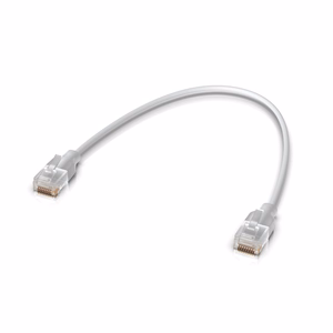 Ubiquiti UACC-Cable-Patch-EL-0.3M-W tinklo kabelis skaidrus, baltas Cat6