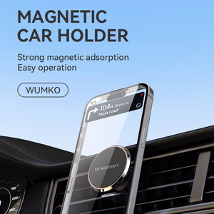 Wozinsky WUMKO magnetinis telefono laikiklis automobilio oro angai - juodas