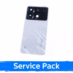 Galinis dangtelis skirtas Xiaomi Poco X6 5G / baltas / (Service Pack)