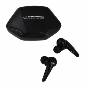 Esperanza EH231K Ausinės be mikrofono ir ausinės su mikrofonu Bevielis Įkišamos į ausį Skambučiai / muzika Mikro USB Bluetooth Juoda
